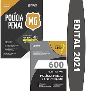 KIT Apostila AGEPEN MG Agente Penitenciário + Questões