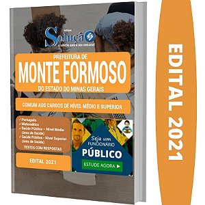 Apostila Monte Formoso MG - Cargos de Nível Médio e Superior