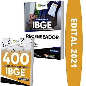 Kit Apostila Concurso IBGE - Recenseador + Caderno Questões