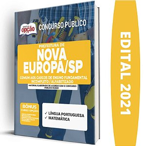 Apostila Nova Europa SP - Nível Fundamental Incompleto