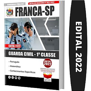 Apostila Concurso Franca SP - GUARDA CIVIL 1ª CLASSE