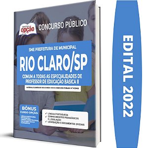 Apostila SME Rio Claro SP Comum Professor Educação Básica 2