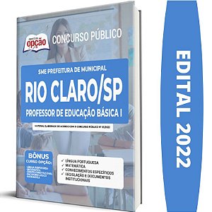 Apostila SME Rio Claro SP Professor Educação Básica 1 PEB 1