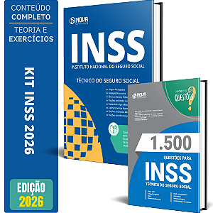 Kit Apostila Técnico do INSS 2026 + Caderno de 1500 Questões
