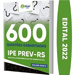 Apostila Concurso IPE PREV RS - Caderno de Testes