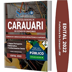 Apostila Carauari AM - Ensino Médio Técnico e Superior