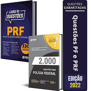 KIT Combo Apostilas de Questões Concurso PF e PRF
