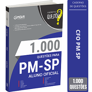 Caderno de 1000 Questões CFO PM SP 2026 - ALUNO OFICIAL