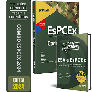 Kit Apostila ESPCEX 2024 - Cadetes Do Exercito + Questões Comentadas