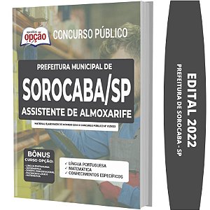 Apostila Concurso Sorocaba SP - Assistente de Almoxarife