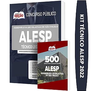 Kit Apostila Concurso ALESP - Técnico Legislativo + Testes