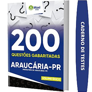 Caderno de Testes Prefeitura Araucária PR