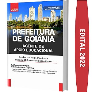 Apostila PREFEITURA DE GOIÂNIA - AGENTE DE APOIO EDUCACIONAL