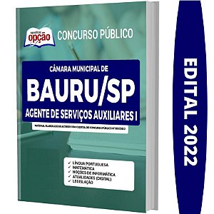 Apostila Câmara de Bauru SP - Agente Serviços Auxiliares 1