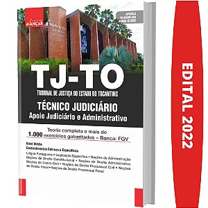 Apostila Concurso TJ TO - Técnico - Apoio Judiciário