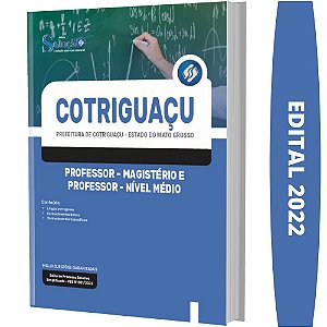 Apostila Prefeitura Cotriguaçu MT - Professor - Magistério