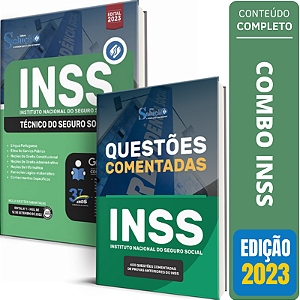 Kit Apostila Inss Técnico 2024 + Livro Questões Comentadas Inss