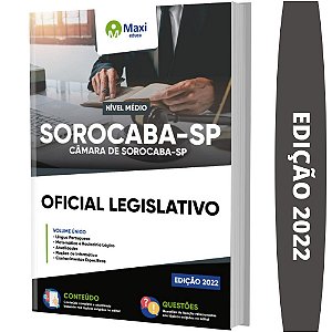 Apostila Câmara Municipal Sorocaba SP - Oficial Legislativo