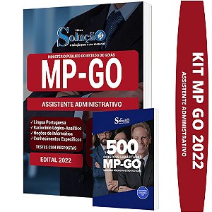 Kit Combo Apostila MP GO Assistente Administrativo + Testes