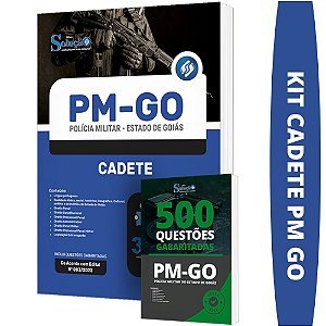Kit Apostila Concurso PM GO - Cadete + Caderno de Questões