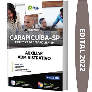 Apostila Prefeitura Carapicuíba SP - Auxiliar Administrativo