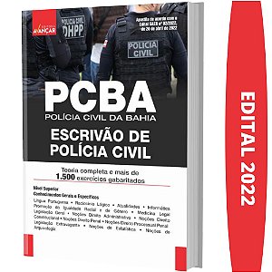 Apostila Concurso PC BA - ESCRIVÃO DE POLÍCIA CIVIL