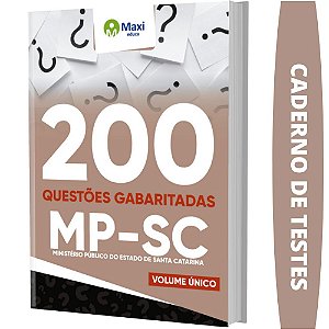 Apostila Concurso MP SC - Caderno de Testes
