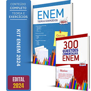 Kit Apostila ENEM 2024 - Apostila Completa + Questões Comentadas