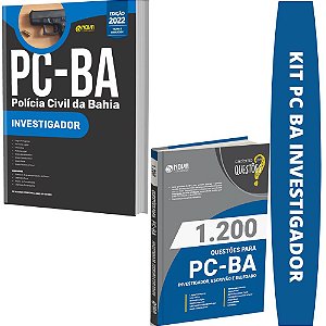 Kit Apostila Concurso PC BA Investigador + Livro de Questões
