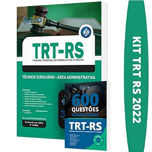 Kit Apostila TRT RS - Técnico Área Administrativa + Testes
