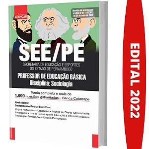 Apostila Concurso SEE PE - PROFESSOR DE SOCIOLOGIA