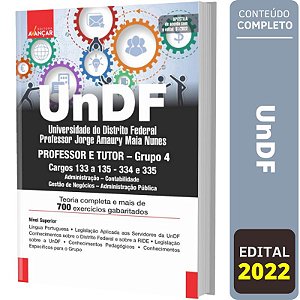 Apostila UnDF - ADMINISTRAÇÃO CONTABILIDADE ADMINISTRAÇÃO