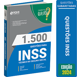 Apostila 1500 Questões INSS - Técnico no INSS 2024 - Gabaritadas