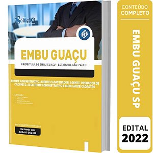 Apostila Prefeitura Embu Guaçu SP - Cargos de Nível Médio