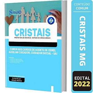Apostila Cristais MG - Agente de CEMEI - Comum