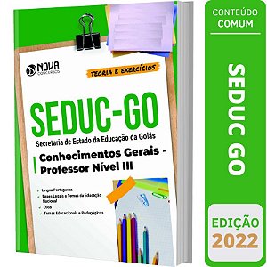 Apostila Concurso SEDUC GO - Professor Nível 3