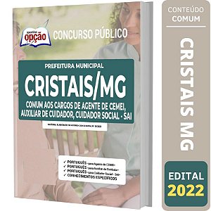 Apostila Concurso Cristais MG CEMEI Auxiliar Cuidador e SAI