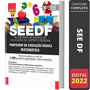Apostila SEDF - PROFESSOR EDUCAÇÃO BÁSICA - MATEMÁTICA