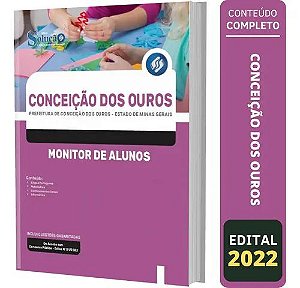 Apostila Conceição Dos Ouros Mg 2022 - Monitor De Alunos