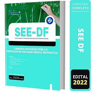 Apostila SEE DF - Professor Educação Básica Matemática