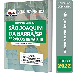 Apostila São Joaquim da Barra SP  - Serviços Gerais 3