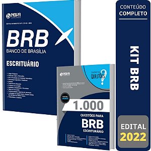 Kit Apostila Concurso BRB - Escriturário + Questões