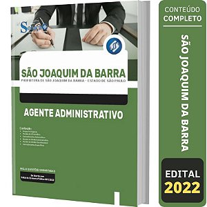 Apostila São Joaquim da Barra SP - Agente Administrativo