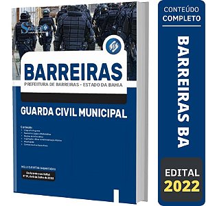 Apostila Prefeitura Barreiras BA - Guarda Civil Municipal