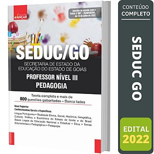 Apostila Concurso SEDUC GO - PROFESSOR PEDAGOGIA