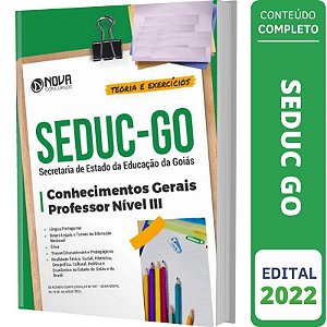 Apostila SEDUC GO - Professor Nível 3 (Conhecimentos Gerais)