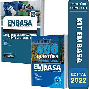 Kit Apostila EMBASA - Agente Operacional + Livro de Questões