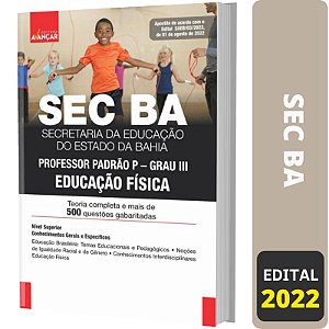 Apostila Concurso SEC BA - PROFESSOR DE EDUCAÇÃO FÍSICA