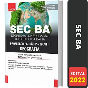 Apostila Concurso SEC BA - PROFESSOR DE GEOGRAFIA