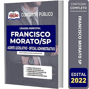 Apostila Câmara Francisco Morato SP - Oficial Administrativo